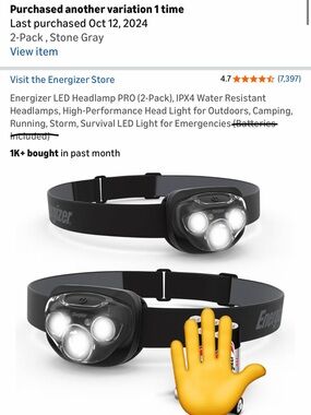 Energizer LED Headlamp - 2 Pack